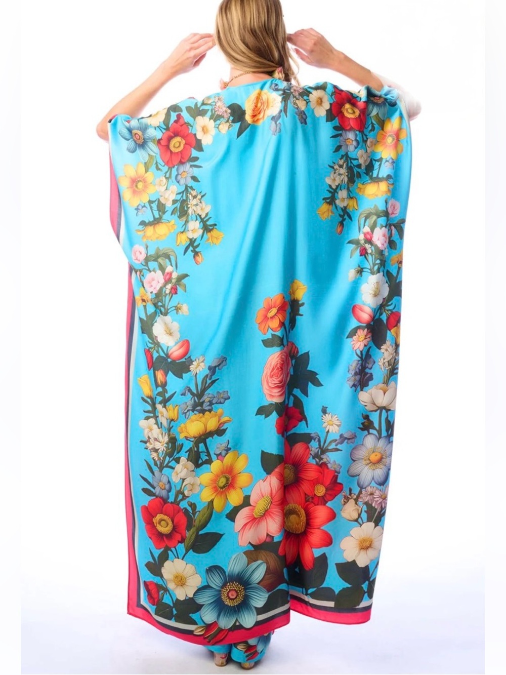 💐 Aratta Floral Garden maxi Kimono OS
